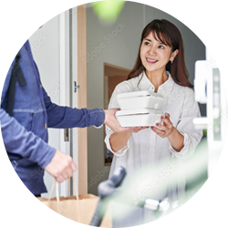 お弁当のデリバリー